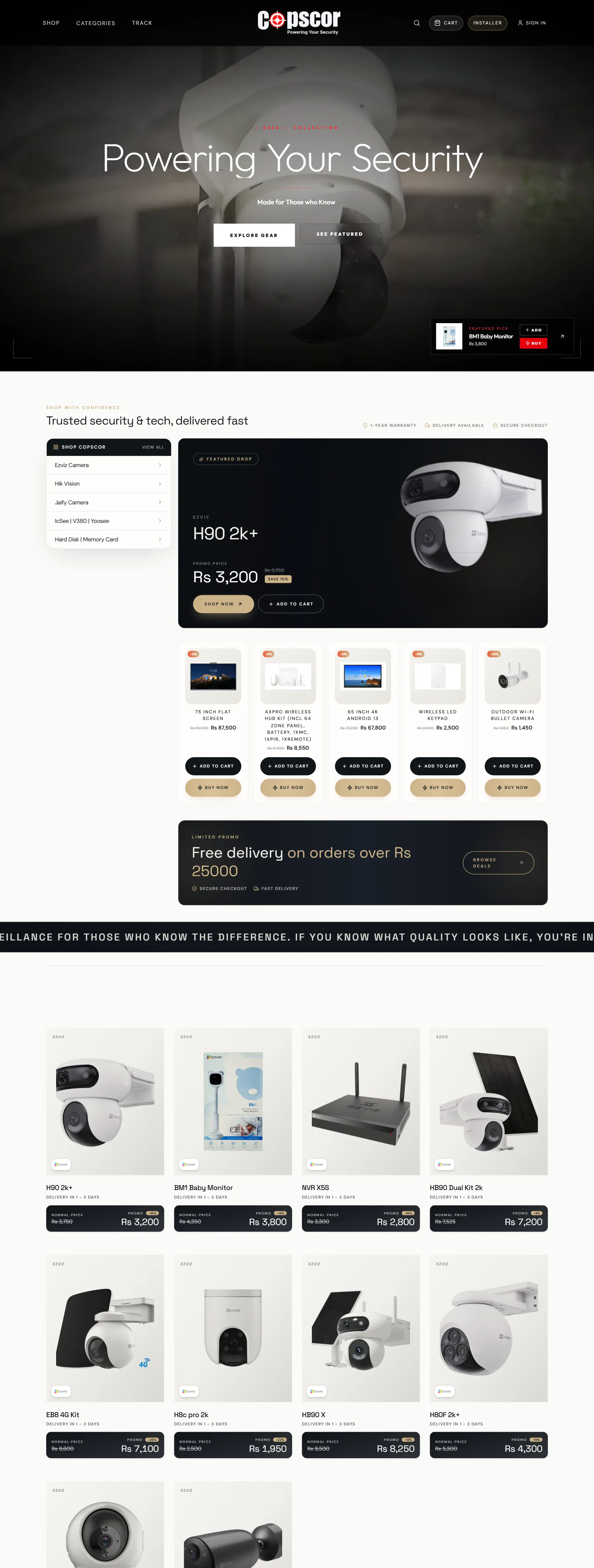 COPSCOR — Security & Tech — interface detail